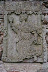 Edzell Castle garden - herald - Aberdeenshire - Grampian - Scotland - UK