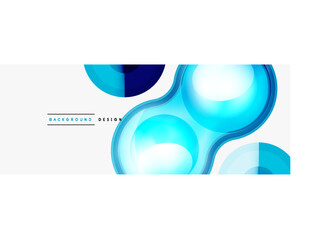 Creative circle geometric abstract background