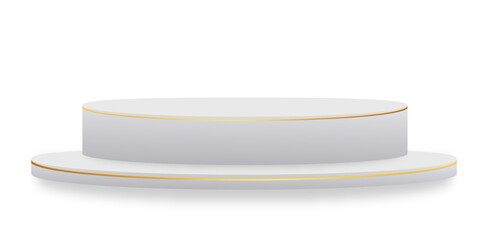 display product podium png, podium mockup png, podium png, White round podium png, White modern round podium stage platform step on 3d png background of presentation show product display studio scene