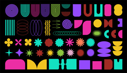 Retro gpaphic elements set © creonix