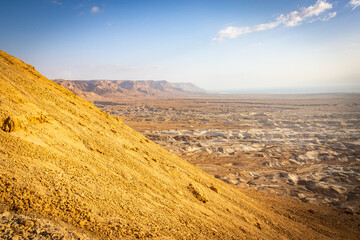 sunrise at ruins of masada, israel, fortress, unesco world heritage, middle east, nobody, snake path