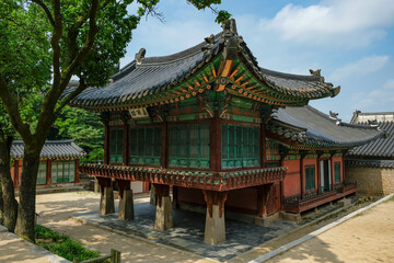 Detail of the Changdeokgung Palace in Seoul, South Korea.