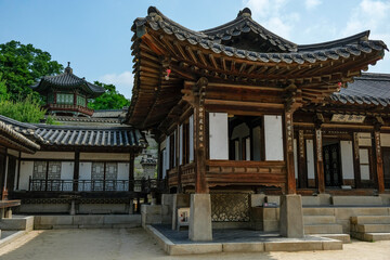 Detail of the Changdeokgung Palace in Seoul, South Korea.