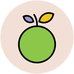 A mouth watering flat icon of cherries 