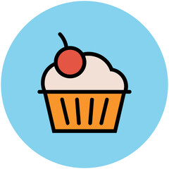 Food Colored Vector Icons