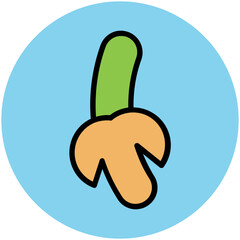 Food Colored Vector Icons