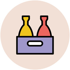 Food Colored Vector Icons