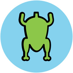 Food Colored Vector Icons