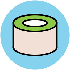 Food Colored Vector Icons