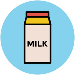 Food Colored Vector Icons