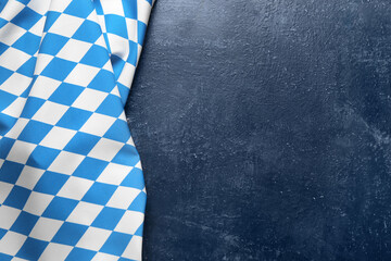 Flag of Bavaria on dark blue background