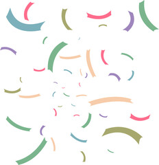 종이 꽃가루 벡터 일러스트