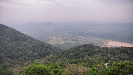 Fototapeta premium view from the top of the mountain