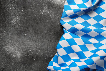 Flag of Bavaria on grey background