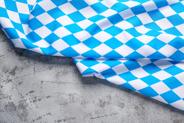 Flag of Bavaria on grey background