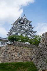 日本の広島県福山市のとても美しい城