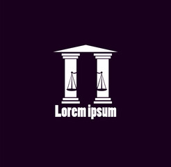 logo illustration lawyer vector eps 10