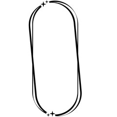 Oval Frame Modern