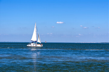 Obraz premium Above water entertainment boat