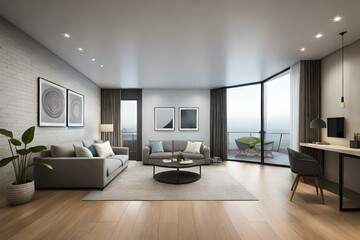 Obraz na płótnie Canvas Modern living room interior