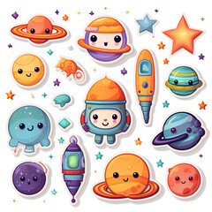 set of icons AI generative