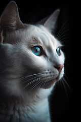 cat portrait created using Generative AI	