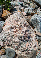 stone wall in the mountains