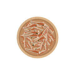 Basreng Spicy Snack Vector Illustration Logo