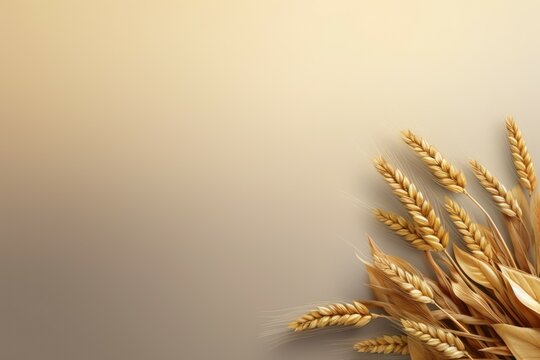 Wheat background. Generate Ai