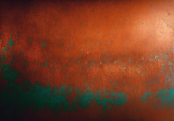 Grunge rusty metal background. Grunge rusty metal texture. Generative AI.