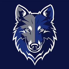 Obraz premium wolf head logo with good quality and good design