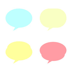 丸い吹き出しセット