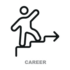 Career vector icon. Perfect for a website or infographics.