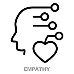 Vector empathy icon. A symbol of empathy.