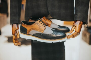 Closeup Sophisticated Suit With Pair