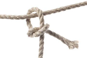 Rope knot cut out