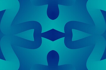 Blue Curves Abstract Background