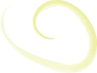 Simple curved line boho style minimalist watercolor stroke