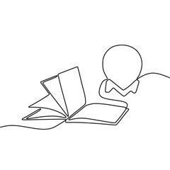 continous line art bbok minimalist conceptual draw vector