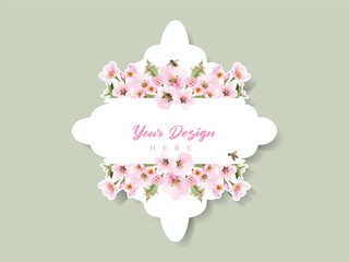 watercolor cherry blossom label collection