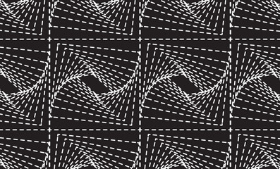 black and white abstract seamless pattern