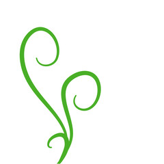 Fototapeta premium Green Fern Icon