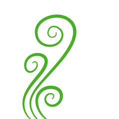 Fototapeta premium Green Fern Icon