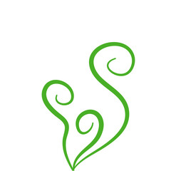 Fototapeta premium Green Fern Icon