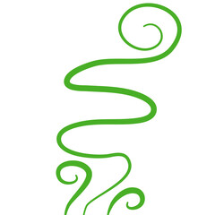 Obraz premium Green Fern Icon