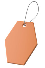 Price tag. Price label. 3D illustration.