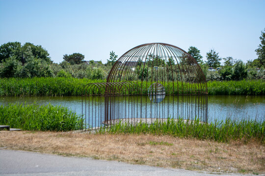 Ishoj, Denmark - view from Arken sculpture park in Ishoj south of Copenhagen