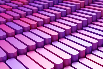 Abstract mockup background for product presentation pink and violet blending gradient podium. 3d rendering illustration