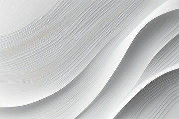 Obraz premium a white abstract background with wavy lines made with Generative AI