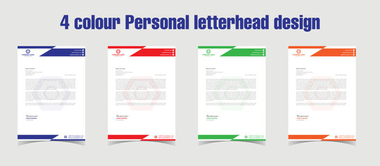Corporate Letterhead Design Template, Letterhead Design